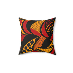 Vibrant Abstract Patterned Square Pillow for Modern Home Decor-Double Sided Design