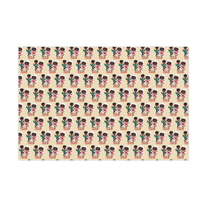 Whimsical Holiday Gift Wrap Papers - Merry Christmas Design